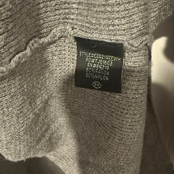 Women’s Gray Cardigan Long Sleeve Sweater Hoodie Pockets EUC - Picture 4 of 6